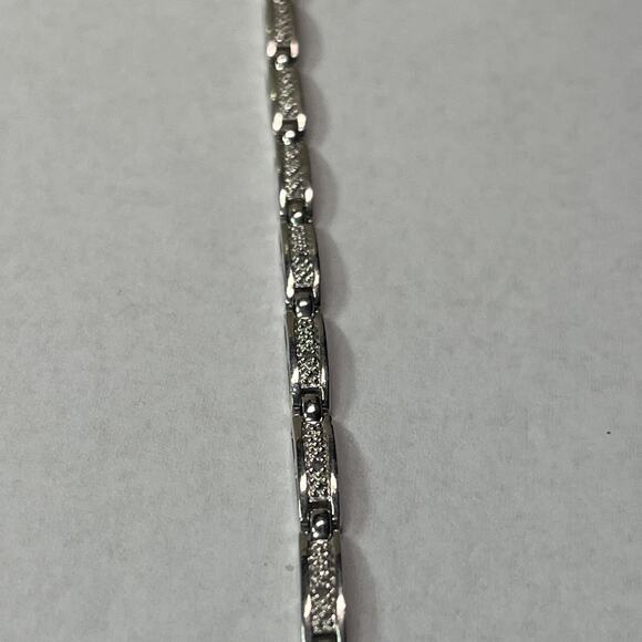 Banter Piercing Pagoda STERLING SILVER 925 Tennis Bracelet Linked Panel No Stone - Picture 8 of 10